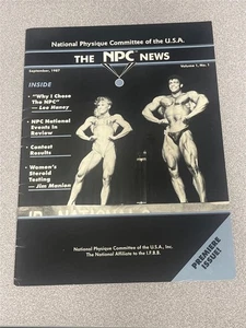 NPC NEWS bodybuilding PREMIERE ISSUE muscle magazine BOB CICHERILLO 9-87 - Picture 1 of 9