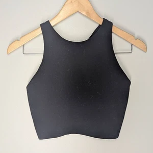 Athleta Black Conscious Crop Bra Activewear Tank Top Women's Size Small - Picture 1 of 3
