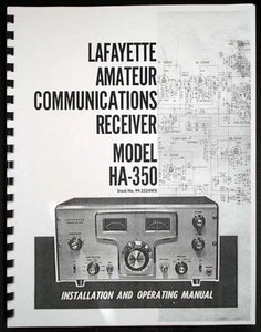 Lafayette HA350 HA-350 Manuale operativo ricevitore comunicazioni amatoriali - Foto 1 di 1