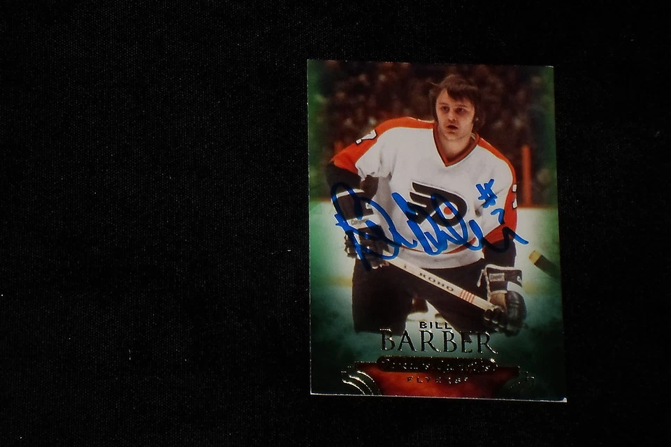 HOF BILL BARBER 2011 PARKHURST CHAMPIONS SIGNED AUTOGRAPHED CARD #61 FLYERS - Image 1 of 1