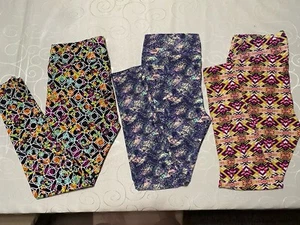 Lularoe Tall & curvy Leggings, Lot Of 3, - Picture 1 of 15