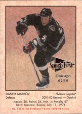 2002-03 Parkhurst Retro Chicago Sportsfest #163 Danny Markov /10