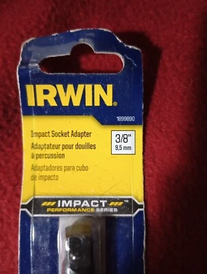 IRWIN 1899890 6" x 3/8" Impact Socket Adapter 1/4 Quick Change Shank - Image 1 of 3