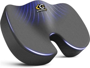 Seat Cushion – Ergonomic Memory Foam Chair Cushions for Office, Car, Desk - Picture 1 of 5