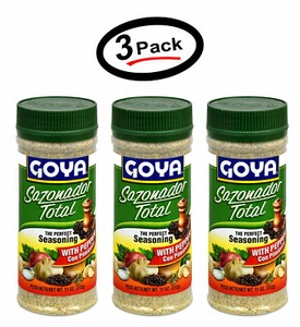(3 pack) Goya Sazonador Total With Pepper-Con Pimienta, 11 Ounce Free shipping - Picture 1 of 9