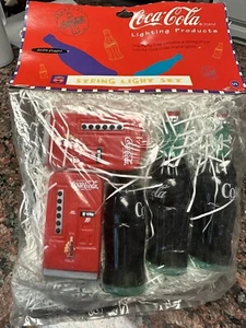 NEW! 2-Sets of 10 Coca-Cola Polar Bear & Bottles & Soda Machine Lights SO CUTE! - Picture 1 of 9