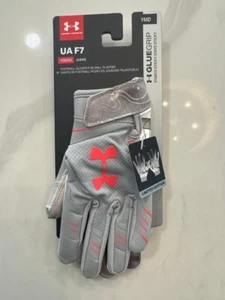 Under Armour UA F7 NFL Football Gloves Size Youth Medium MSRP $30.00 - Picture 1 of 3