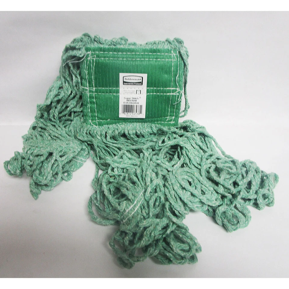 Rubbermaid Commercial Super Stitch MOP Medium Green FGD25206GR00