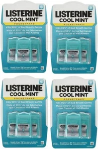 Listerine Pocketpaks, Cool Mint, 24 Strips 4Er Pack gegen Mundgeruch - Bild 1 von 12