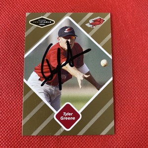 2005 Justifiable Tyler Green #33 Gold /100 Auto Signed Autograph Cardinals 
