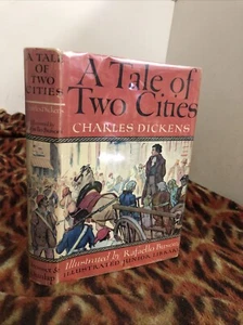 A Tale Of Two Cities By Charles Dickens, 1948, Illustrated Junior Library Good - Picture 1 of 20