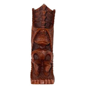 Coco Joe’s Hand Carved Hapa Wood Tiki “Long Life”Statue Hawaii HW39 Collectible - Picture 1 of 10
