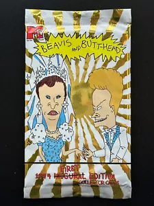 1994 Topps MTV's Beavis and Butthead UK Ireland Factory Sealed Card Packs - Picture 1 of 6