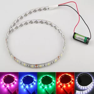 Battery Powered LED Strip 5050 SMD 50CM White Waterproof Flexible LED Strip - Picture 1 of 4