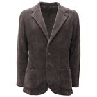 2415Af Giacca Uomo Lardini Grey Yarn Wool Blend Jacket Man
