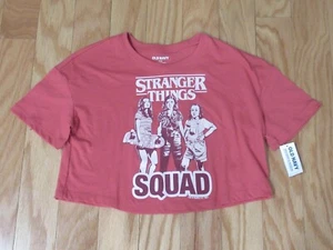 Stranger Things Squad Old Navy Girls Midriff Top Shirt Medium 8 ~~NWT~~ - Picture 1 of 2