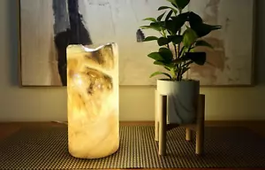 Onyx Lamp / Alabaster Lamp / Table Lamp / Onyx Light / Stone Lamp / Home Decor - Picture 1 of 10