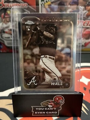 2024 Topps Chrome - Forrest Wall - Sepia Refractor Rookie Card #176 (RC) 🔥🔥🔥 - Image 1 of 4