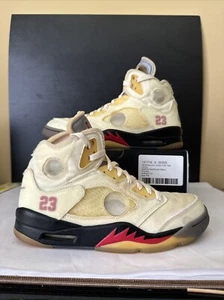 Size 7.5 - Jordan 5 SP x Off-White Mid Sail - Picture 1 of 9
