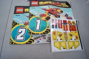 Lego 80008 Monkie Kinder Cloud Jet! Red Son and Growl! Ohne Karton - alle Beutel versiegelt - Bild 1 von 5