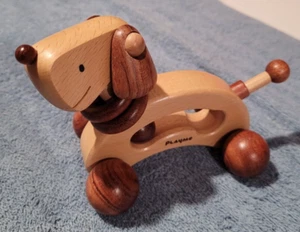 PlayMe Fun, pädagogisches rollendes Schiebespielzeug aus Holz, ab 9 Monaten - Bild 1 von 14