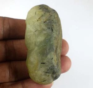 Green Prehnite 295 Ct/63 mm Natural Healing Gemstone Rough Collection Specimen - Picture 1 of 5