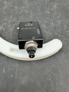 ETA  45-700-IG1-P10 7 Amp Circuit Breaker 1 Pole 250vac 28vdc NEW with hardware - Picture 1 of 2