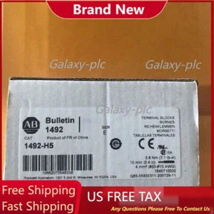 1 Stück Allen-Bradley 1492-H5 Sicherungsklemme rote LED US USA kostenlose Steuer - Bild 1 von 4