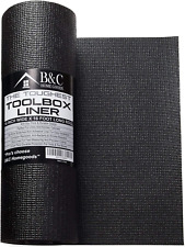 B&C Home Goods Tool Box Liner - Drawer Liner w/Black Anti Slip Toolbox Matting -