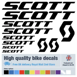 Scott bike decals labels with free bike protection (26 pack) free delivery - Picture 1 of 16