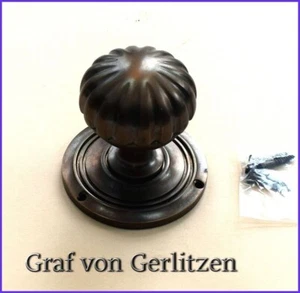 Jugendstil Antik Style Messing Türgriff Tür Knopf Möbel Knauf Türknauf B4A - Bild 1 von 1