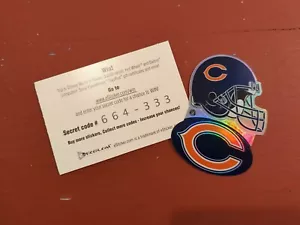 NFL Football Promo Decal Sticker 2.75" X 3.75" Inches Chicago Bears - Picture 1 of 1