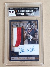 2018 Panini One Patch Auto Variation Black Deshaun Watson  4/25 Jersey#!