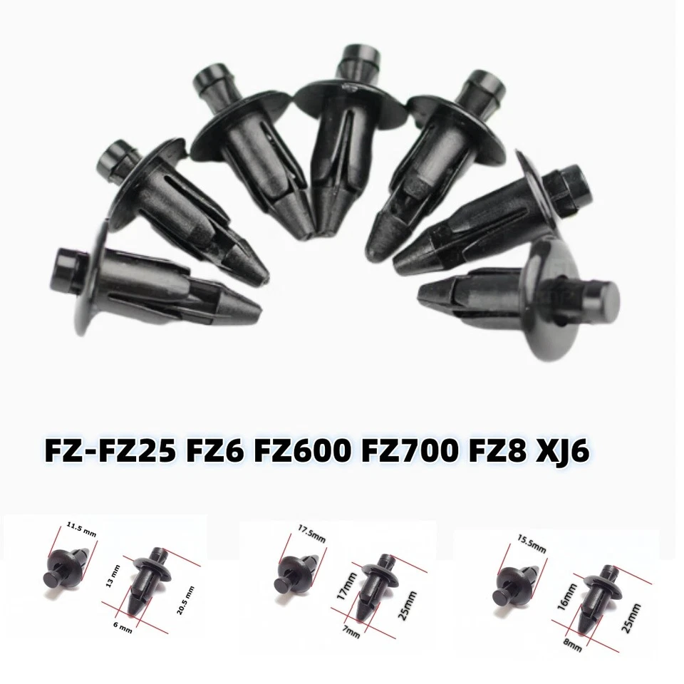 Tornillos de fijación de remache de expansión de carenado para YAMAHA FZ25 FZ6 FZ600 FZ700 FZ8 XJ6 Foto 1 de 4