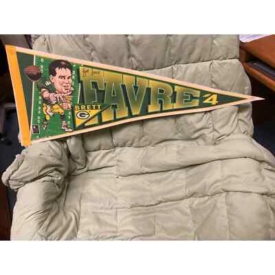 Banderín vintage Green Bay Packers Brett Favre 4 Wincraft diseño bandera #305 Foto 1 de 2