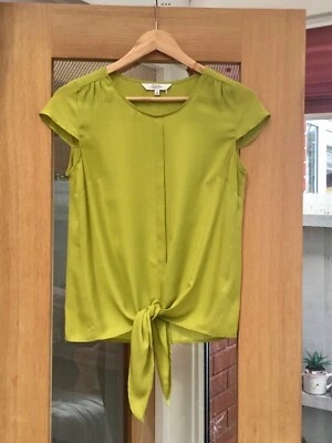 The Petite Collection At Debenhams Summer Tie Front Hem Blouse Top Size 10 P - Image 1 of 4