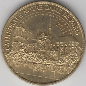 Ficha Catedral de Notre Dame París Francia 34mm Ave María Gracia Plena - Imagen 1 de 2