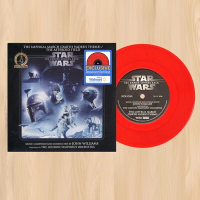 RED VINYL---  Star Wars THE EMPIRE STRIKES BACK Imperial March EXCLUSIVE 7" 0122 Foto 1 de 3