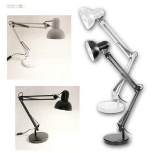 große Schreibtischleuchte DEON, ohne/mit E27 LED Birne, Lese-Lampe-Leuchte 230V - Bild 1 von 12