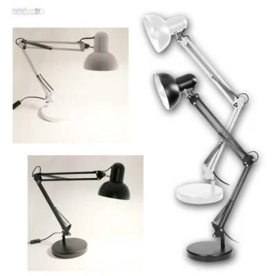 große Schreibtischleuchte DEON, ohne/mit E27 LED Birne, Lese-Lampe-Leuchte 230V - Bild 1 von 4