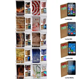 For Nokia Series - Music Note Print Theme Wallet Mobile Phone Case Cover #1 - Picture 1 of 20