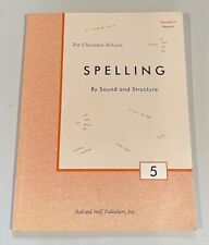 Spelling 5 By Sound and Structure - Teacher's Manual - Rod and Staff Publishers