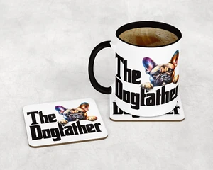 The Dogfather French Bulldog Mug, Dog Lover, French Bulldog Father's Day Gift - Picture 1 of 11
