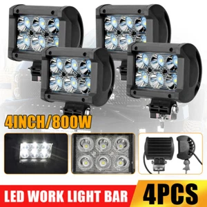 4PCS 4" 18W LED Work Light Bar Spot Pods Fog Lamp Offroad Driving Truck ATV - Picture 1 of 12