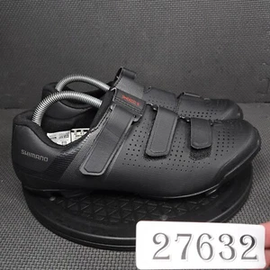 Shimano SHXC100M Cycling Shoes Mens Sz 8 Black Triple Strap Athletic Trainers - Picture 1 of 9