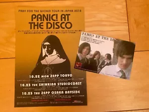 PANIC! at the DISCO 2006/2018 LIVE JAPAN concert postcard mini-poster ACADEMY IS - Picture 1 of 6