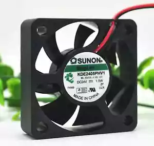 SUNON Cooling Fan KDE2405PHV1 5015 24V 1.5w 5CM 50x50x15mm 2"x2"x0.6" - Picture 1 of 4