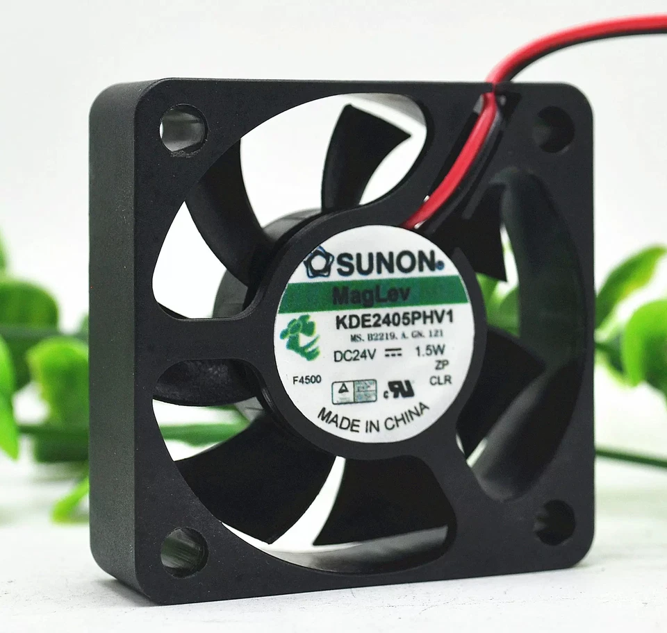 SUNON Cooling Fan KDE2405PHV1 5015 24V 1.5w 5CM 50x50x15mm 2"x2"x0.6" - Image 1 of 4