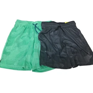 2 New All in Motion Boys XS (4/5) Elastic Drawstring Waist Long Sport Shorts - Picture 1 of 4