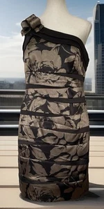 MR K DRESS~SIZE 14~ZIPPER~ONE SHOULDER~LIGHTWEIGHT~LINED~PADDED IN BUST - Picture 1 of 7